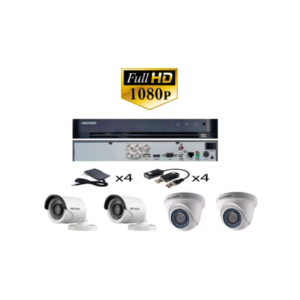 KIT 4 CAMARAS 1080P - CAMARAS DE SEGURIDAD -  HIKVISION