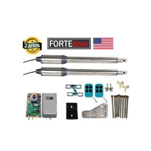 KIT MOTOR DE BRAZOS PIVOT PUERTA GARAJE BATIENTE 2.6M AMERICANO - FORTEDOOR