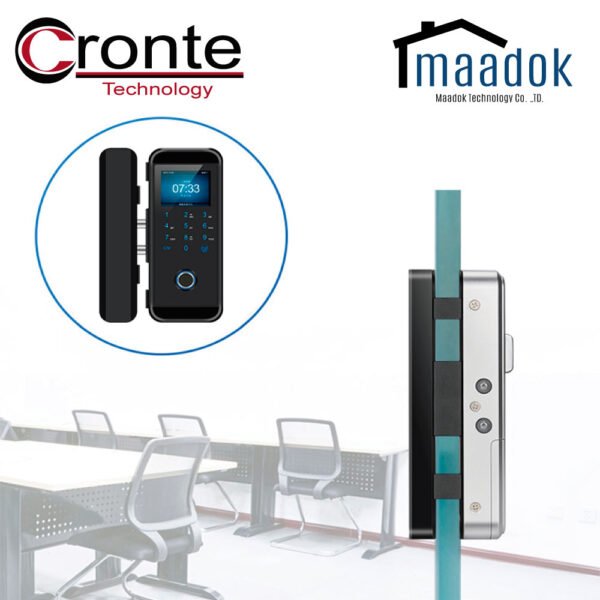 CERRADURA BIOMÉTRICA SMART ACCESO PUERTA VIDRI - HUELLA - MADOOK - Imagen 2