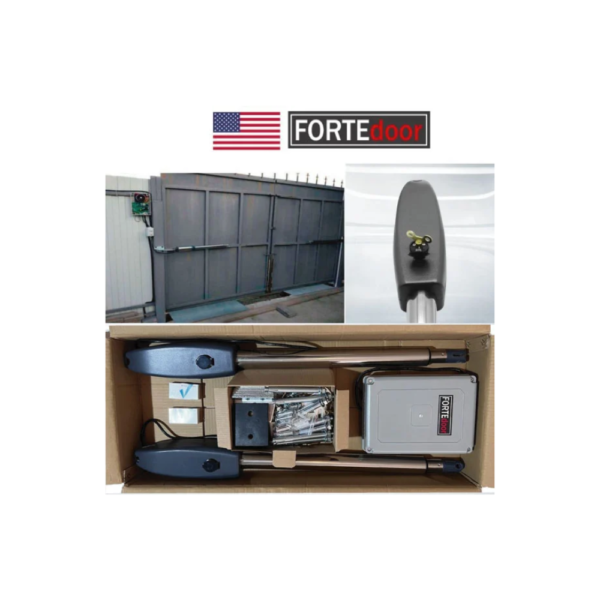 KIT MOTOR DE BRAZOS PIVOT PUERTA GARAJE BATIEMTE 3.5M AMERICANO 350KG POR HOJA - Imagen 2