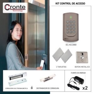 Kit Control Acceso Eclipse EC-ACC900 cerradura Seguridad puerta
