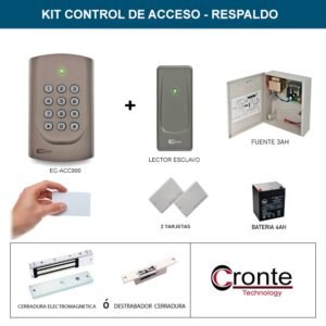 Kit Control Acceso Eclipse Respaldo Energia LECTORA ESCLAVO salida
