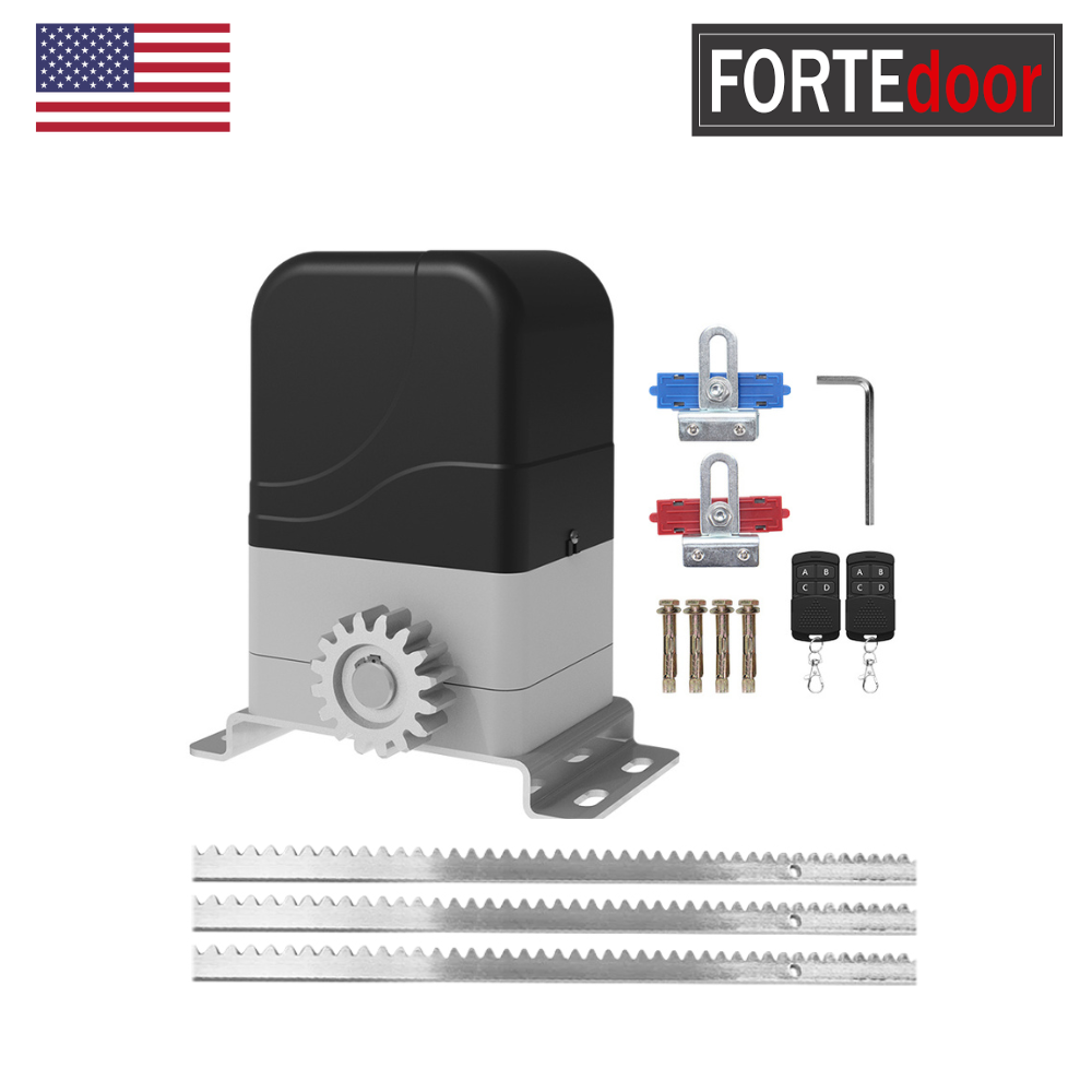 KIT MOTOR DE GARAJE AMERICANO PARA PUERTA CORREDIZA 300KG 3 