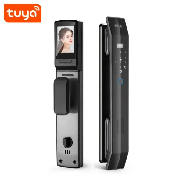 CERRADURA INTELIGENTE FACIAL 3D WIFI – TUYA SMART – MAXIMA SEGURIDAD 5 PISTONES – APERTURA REMOTA - Imagen 7