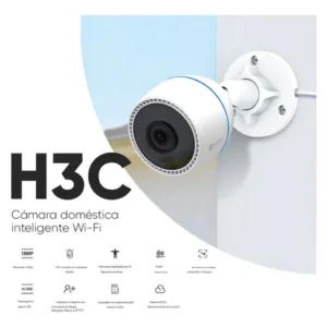 CAMARA IP WIFI 2MP - 4MM - IR 20M - SLOT SD - 2 ANTENAS - AUDIO 2 VIAS - LUZ ESTROBOSCOPICA - MARCA EZVIZ