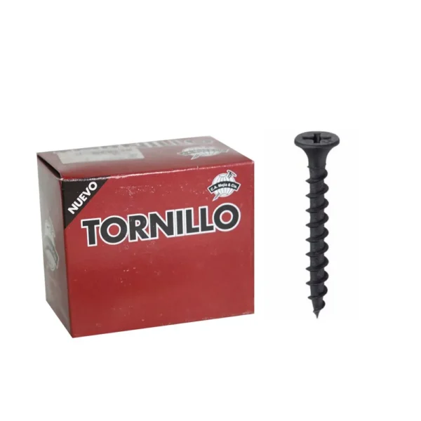 CAJA DE 100 TORNILLOS P/AGLOMERADO 1 1/2 PULGADA  X 8mm (CTO)