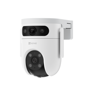 CAMARA WIFI DUAL EXTERIOR H9C DE 6 MP -RESOLUSION DE 2K - CON SIRENA Y LUZ ESTROBOSCOPICA -MARCA EZVIZ