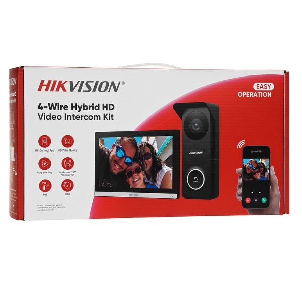 KIT DE VIDEO PORTERO HIBRIDO DS-KH6352 + PANTALLA DS-KV2422-IM - Imagen 2