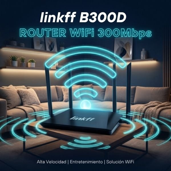 ROUTER 300MBPS LINKFF FF-B300D 4 ANTENAS HIGH OMNIDIRECCIONAL - Imagen 5