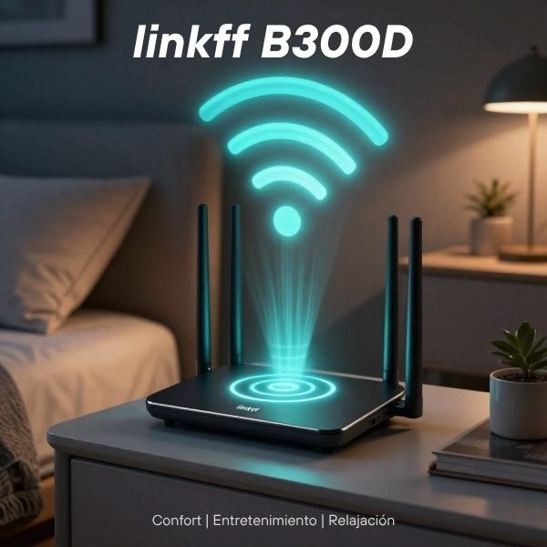 ROUTER 300MBPS LINKFF FF-B300D 4 ANTENAS HIGH OMNIDIRECCIONAL - Imagen 2