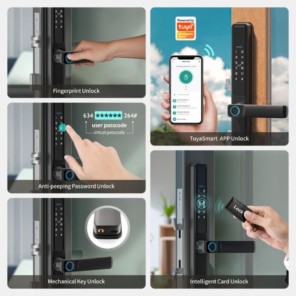 CERRADURA SMART WIFI ALUMINIO CORREDIZA