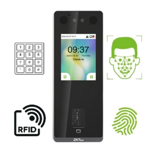 RELOJ BIOMETRICO + CONTRL DE ACCESO FACIAL ZK-SENSEFACE-3A - Imagen 4